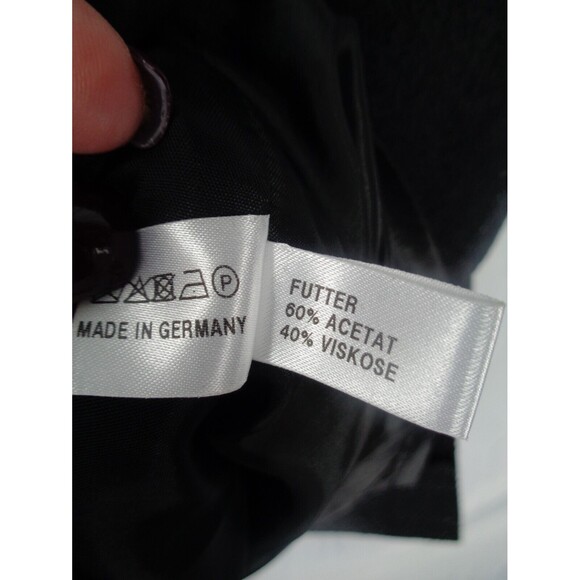 Maison Common Black Textured Wool Blend Skirt Size 46 / 16 US New - Picture 8 of 8